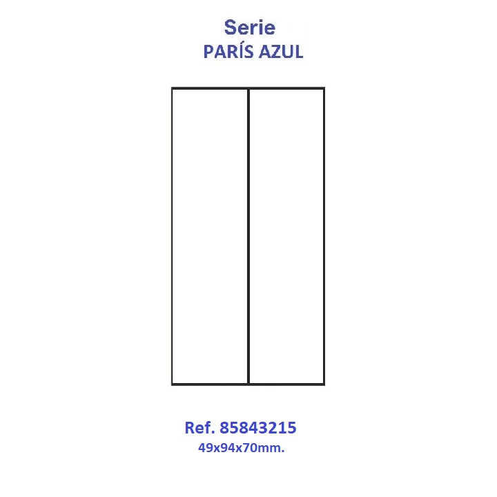 Estuche París pulsera vertical 49x94x70 mm.